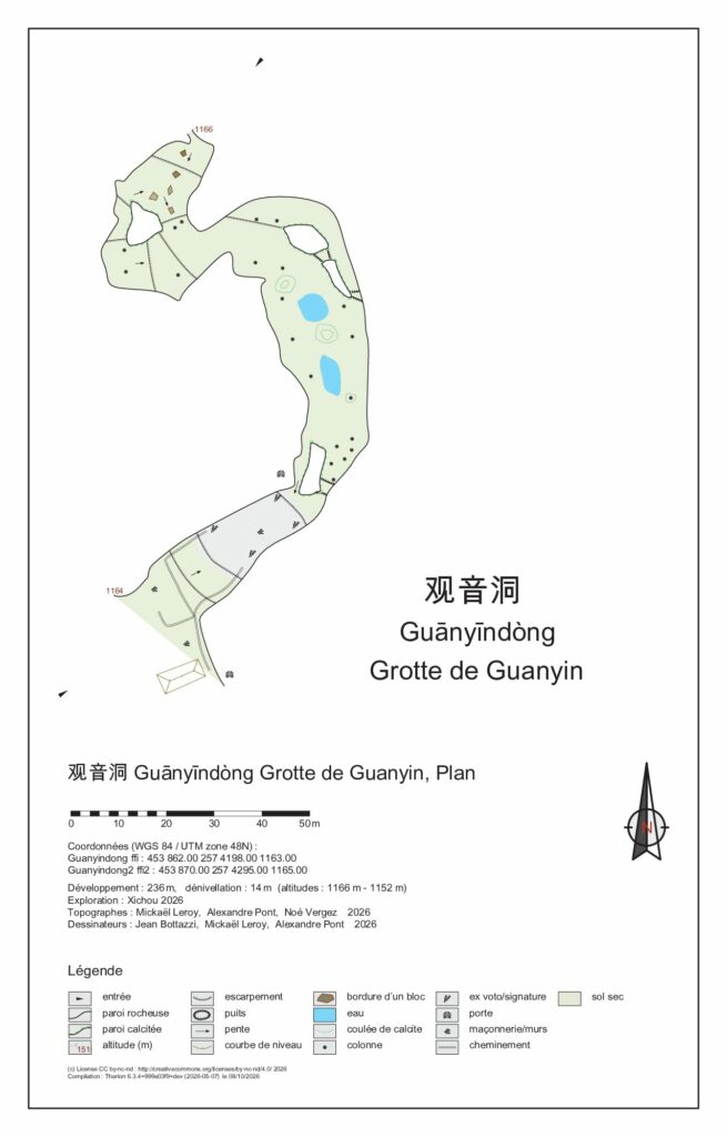 Grotte de Guanyin Plan